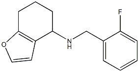 N-[(2-fluorophenyl)methyl]-4,5,6,7-tetrahydro-1-benzofuran-4-amine Struktur