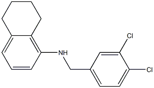 N-[(3,4-dichlorophenyl)methyl]-5,6,7,8-tetrahydronaphthalen-1-amine Struktur