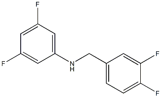 N-[(3,4-difluorophenyl)methyl]-3,5-difluoroaniline Struktur