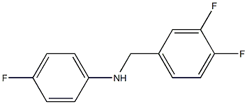 N-[(3,4-difluorophenyl)methyl]-4-fluoroaniline Struktur