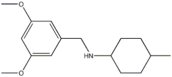 N-[(3,5-dimethoxyphenyl)methyl]-4-methylcyclohexan-1-amine Struktur