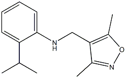 N-[(3,5-dimethyl-1,2-oxazol-4-yl)methyl]-2-(propan-2-yl)aniline Struktur