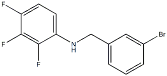 N-[(3-bromophenyl)methyl]-2,3,4-trifluoroaniline Struktur