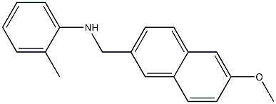 N-[(6-methoxynaphthalen-2-yl)methyl]-2-methylaniline Struktur