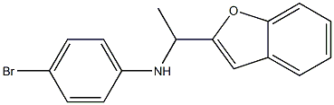 N-[1-(1-benzofuran-2-yl)ethyl]-4-bromoaniline Struktur