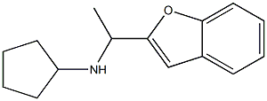 N-[1-(1-benzofuran-2-yl)ethyl]cyclopentanamine Struktur