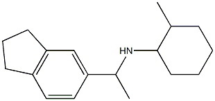 N-[1-(2,3-dihydro-1H-inden-5-yl)ethyl]-2-methylcyclohexan-1-amine Struktur