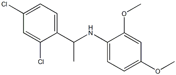 N-[1-(2,4-dichlorophenyl)ethyl]-2,4-dimethoxyaniline Struktur