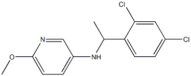 N-[1-(2,4-dichlorophenyl)ethyl]-6-methoxypyridin-3-amine Struktur