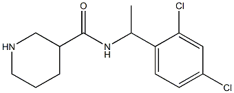 N-[1-(2,4-dichlorophenyl)ethyl]piperidine-3-carboxamide Struktur