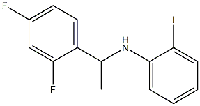 N-[1-(2,4-difluorophenyl)ethyl]-2-iodoaniline Struktur