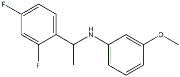 N-[1-(2,4-difluorophenyl)ethyl]-3-methoxyaniline Struktur