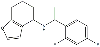 N-[1-(2,4-difluorophenyl)ethyl]-4,5,6,7-tetrahydro-1-benzofuran-4-amine Struktur