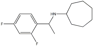 N-[1-(2,4-difluorophenyl)ethyl]cycloheptanamine Struktur