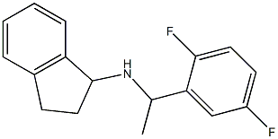 N-[1-(2,5-difluorophenyl)ethyl]-2,3-dihydro-1H-inden-1-amine Struktur