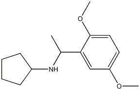 N-[1-(2,5-dimethoxyphenyl)ethyl]cyclopentanamine Struktur