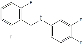 N-[1-(2,6-difluorophenyl)ethyl]-3,4-difluoroaniline Struktur