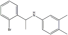 N-[1-(2-bromophenyl)ethyl]-3,4-dimethylaniline Struktur