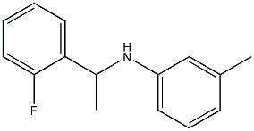 N-[1-(2-fluorophenyl)ethyl]-3-methylaniline Struktur