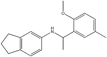 N-[1-(2-methoxy-5-methylphenyl)ethyl]-2,3-dihydro-1H-inden-5-amine Struktur