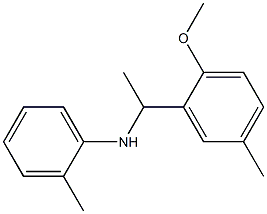 N-[1-(2-methoxy-5-methylphenyl)ethyl]-2-methylaniline Struktur