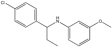 N-[1-(4-chlorophenyl)propyl]-3-methoxyaniline Struktur