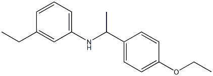 N-[1-(4-ethoxyphenyl)ethyl]-3-ethylaniline Struktur