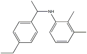 N-[1-(4-ethylphenyl)ethyl]-2,3-dimethylaniline Struktur