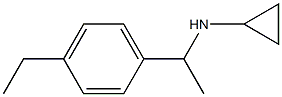 N-[1-(4-ethylphenyl)ethyl]cyclopropanamine Struktur