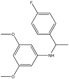 N-[1-(4-fluorophenyl)ethyl]-3,5-dimethoxyaniline Struktur