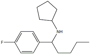 N-[1-(4-fluorophenyl)pentyl]cyclopentanamine Struktur