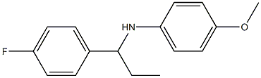 N-[1-(4-fluorophenyl)propyl]-4-methoxyaniline Struktur