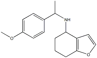 N-[1-(4-methoxyphenyl)ethyl]-4,5,6,7-tetrahydro-1-benzofuran-4-amine Struktur