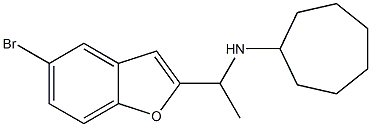 N-[1-(5-bromo-1-benzofuran-2-yl)ethyl]cycloheptanamine Struktur