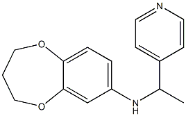 N-[1-(pyridin-4-yl)ethyl]-3,4-dihydro-2H-1,5-benzodioxepin-7-amine Struktur