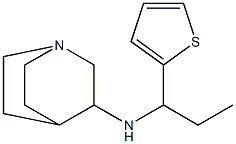 N-[1-(thiophen-2-yl)propyl]-1-azabicyclo[2.2.2]octan-3-amine Struktur