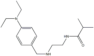 N-[2-({[4-(diethylamino)phenyl]methyl}amino)ethyl]-2-methylpropanamide Struktur