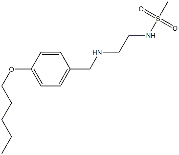 N-[2-({[4-(pentyloxy)phenyl]methyl}amino)ethyl]methanesulfonamide Struktur