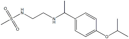 N-[2-({1-[4-(propan-2-yloxy)phenyl]ethyl}amino)ethyl]methanesulfonamide Struktur