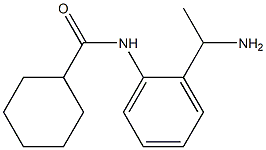 N-[2-(1-aminoethyl)phenyl]cyclohexanecarboxamide Struktur