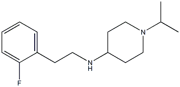 N-[2-(2-fluorophenyl)ethyl]-1-(propan-2-yl)piperidin-4-amine Struktur