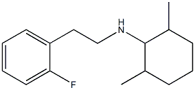 N-[2-(2-fluorophenyl)ethyl]-2,6-dimethylcyclohexan-1-amine Struktur