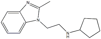 N-[2-(2-methyl-1H-1,3-benzodiazol-1-yl)ethyl]cyclopentanamine Struktur