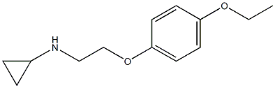 N-[2-(4-ethoxyphenoxy)ethyl]cyclopropanamine Struktur