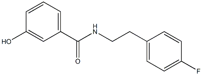 N-[2-(4-fluorophenyl)ethyl]-3-hydroxybenzamide Struktur