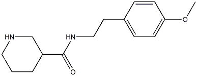 N-[2-(4-methoxyphenyl)ethyl]piperidine-3-carboxamide Struktur