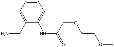 N-[2-(aminomethyl)phenyl]-2-(2-methoxyethoxy)acetamide Struktur