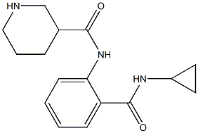 N-[2-(cyclopropylcarbamoyl)phenyl]piperidine-3-carboxamide Struktur