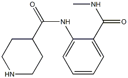 N-[2-(methylcarbamoyl)phenyl]piperidine-4-carboxamide Struktur