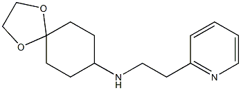 N-[2-(pyridin-2-yl)ethyl]-1,4-dioxaspiro[4.5]decan-8-amine Struktur